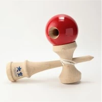Joc de indemanare din lemn Kendama Ozora 18 cm - Rosu