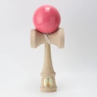 Joc de indemanare din lemn Kendama Ozora 18 cm - Roz