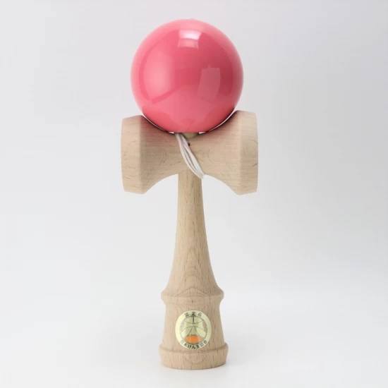 Joc de indemanare din lemn Kendama Ozora 18 cm - Roz