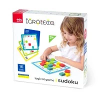 Joc de logica din lemn Sudoku pentru copii 16 piese