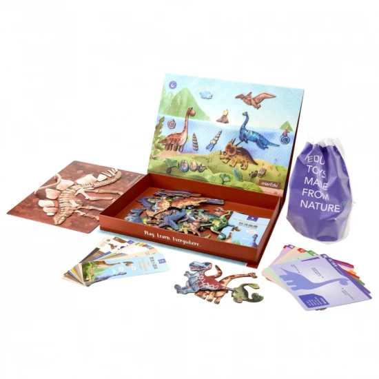 Joc educativ magnetic - Totul despre Dinozauri Joc educativ magnetic - Totul despre Dinozauri