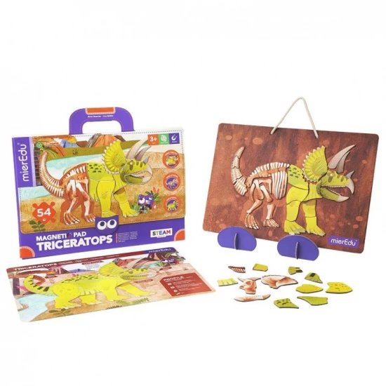 Joc magnetic educativ -Triceraptors