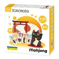 Joc Mahjong din lemn pentru copii 49 piese