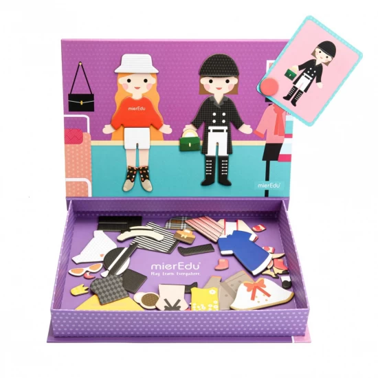 Joc puzzle magnetic de arta si asociere - Imbracaminte Joc puzzle magnetic de arta si asociere - Imbracaminte