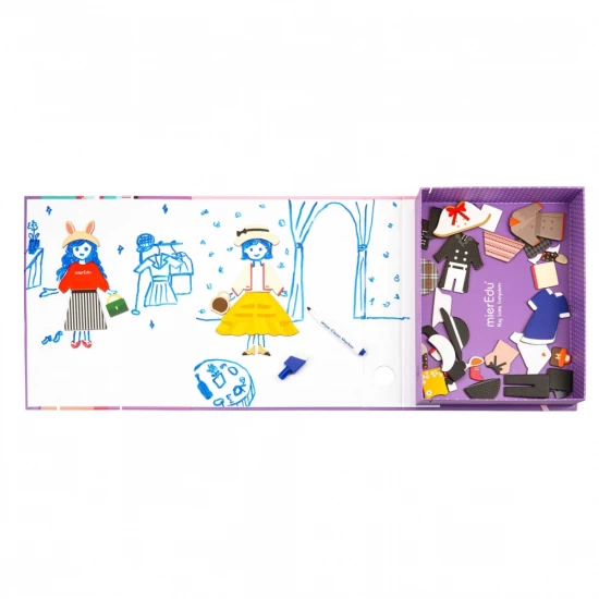 Joc puzzle magnetic de arta si asociere - Imbracaminte Joc puzzle magnetic de arta si asociere - Imbracaminte