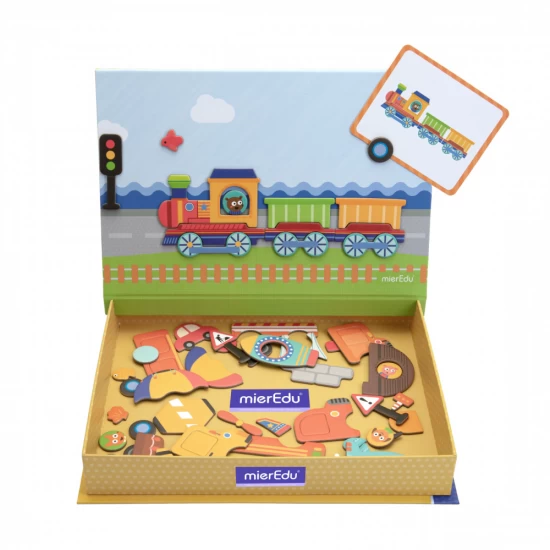 Joc puzzle magnetic de arta si asociere - Vehicule Joc puzzle magnetic de arta si asociere - Vehicule