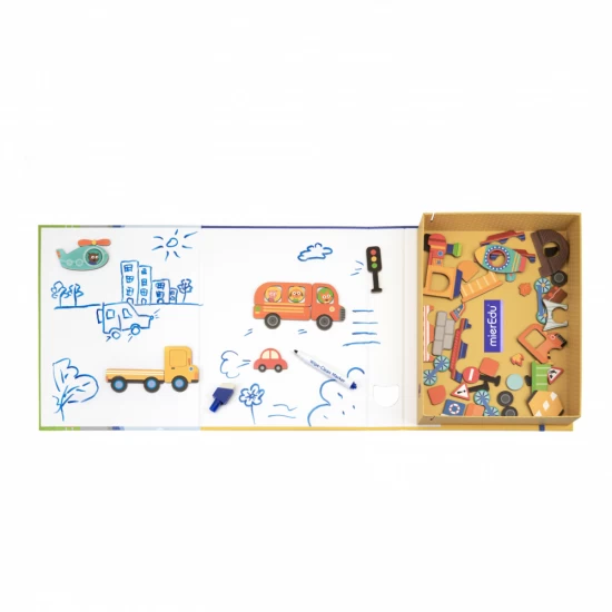 Joc puzzle magnetic de arta si asociere - Vehicule Joc puzzle magnetic de arta si asociere - Vehicule