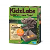 Jucarie asamblare craniu T-Rex cu sunete KidzLabs
