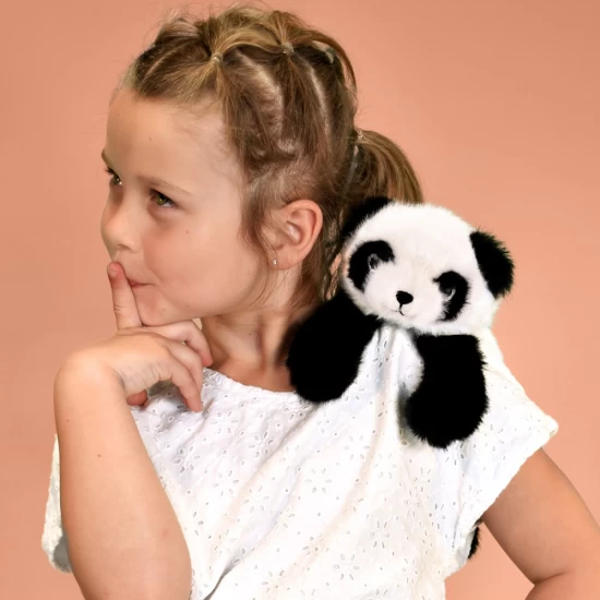 Jucarie din plus pentru relaxare si antistres Urs Panda, magnetic, 30 cm