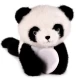 Jucarie din plus pentru relaxare si antistres Urs Panda, magnetic, 30 cm