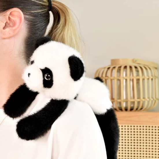 Jucarie din plus pentru relaxare si antistres Urs Panda, magnetic, 30 cm