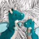 Jucarie moale din plus Dragon 25 cm verde