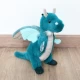 Jucarie moale din plus Dragon 25 cm verde