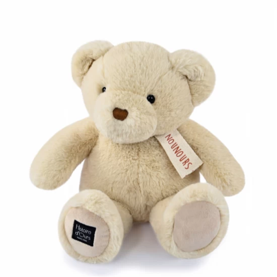 Jucarie moale din plus Ursulet 28 cm alb