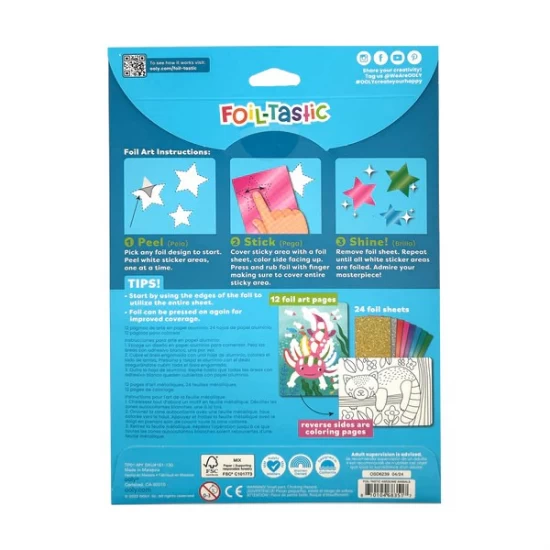Kit Arta cu folie Foil-tastic - Awesome Animals Kit Arta cu folie Foil-tastic - Awesome Animals