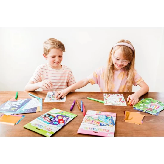 Kit Arta cu folie Foil-tastic - Awesome Animals Kit Arta cu folie Foil-tastic - Awesome Animals