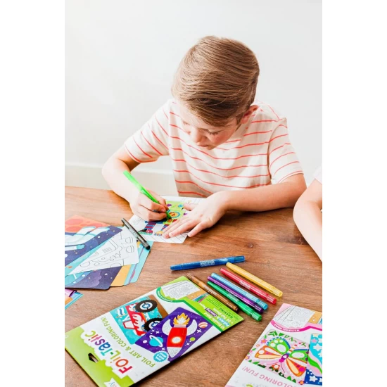 Kit Arta cu folie Foil-tastic - Awesome Animals Kit Arta cu folie Foil-tastic - Awesome Animals