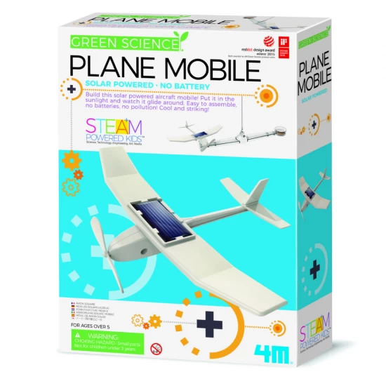 Kit constructie Avion Mobil, Stiinta Verde - Green Science Kit constructie Avion Mobil, Stiinta Verde - Green Science