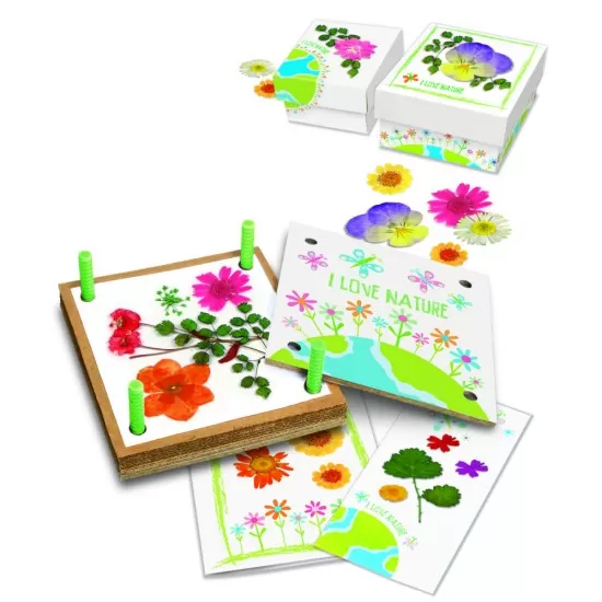 Kit creativ - Presa pentru flori si frunze, Green Creativity Kit creativ - Presa pentru flori si frunze, Green Creativity