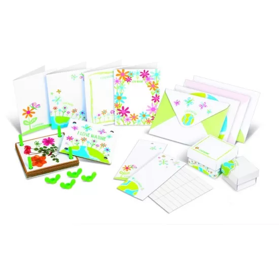 Kit creativ - Presa pentru flori si frunze, Green Creativity Kit creativ - Presa pentru flori si frunze, Green Creativity