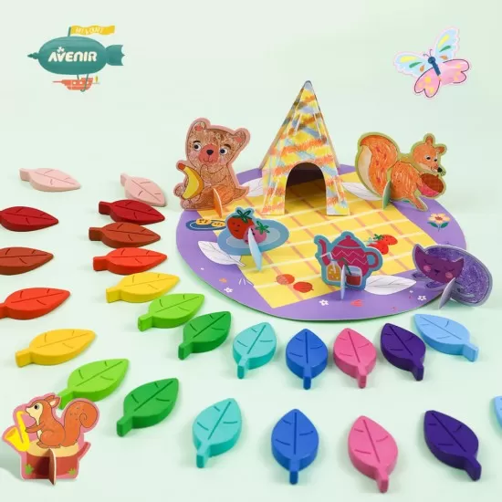 Kit de activitati cu creioane colorate - La picnic