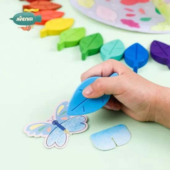 Kit de activitati cu creioane colorate - La picnic