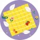 Kit de activitati cu creioane colorate - La picnic