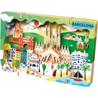 Kit DIY Peisaj Urban 3D din lemn – Barcelona