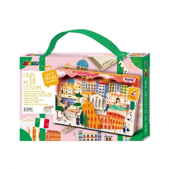 Kit DIY Peisaj Urban 3D din lemn - Roma
