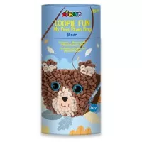 Set creativ DIY Loopie Fun -  Prima mea geanta de plus bucle Ursulet