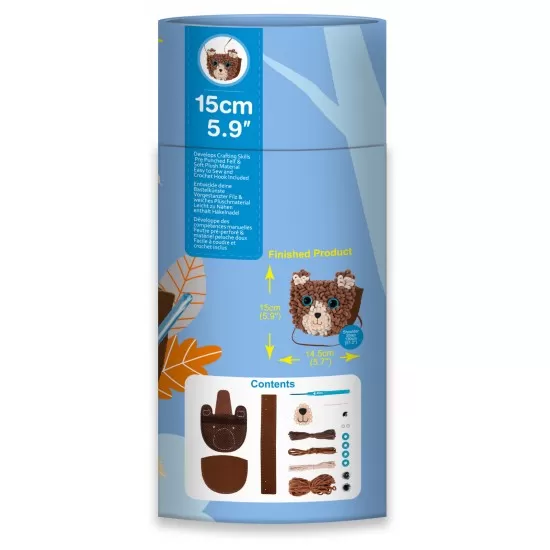 Set creativ DIY Loopie Fun - Prima mea geanta de plus bucle Ursulet Set creativ DIY Loopie Fun - Prima mea geanta de plus bucle Ursulet