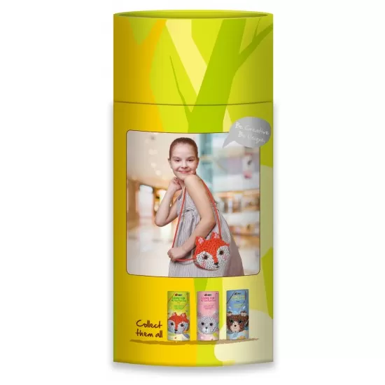 Set creativ DIY Loopie Fun -  Prima mea geanta de plus bucle Vulpe
