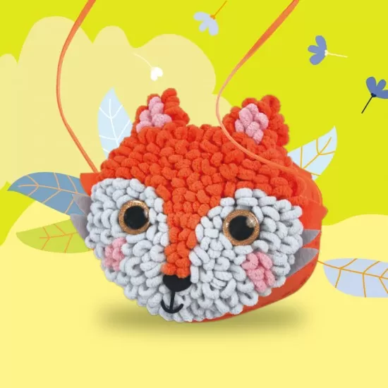 Set creativ DIY Loopie Fun -  Prima mea geanta de plus bucle Vulpe