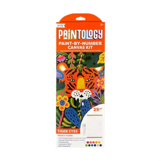 Kit panza canvas Picteaza pe numere - Tiger Eyes Kit panza canvas Picteaza pe numere - Tiger Eyes