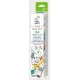 Kit rola de desenat autoadeziva 3 m si 12 creioane colorate cerate, Spatiu - Haku Yoka Kit rola de desenat autoadeziva 3 m si 12 creioane colorate cerate, Spatiu - Haku Yoka