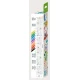 Kit rola de desenat autoadeziva 3 m si 12 creioane colorate cerate, Spatiu - Haku Yoka Kit rola de desenat autoadeziva 3 m si 12 creioane colorate cerate, Spatiu - Haku Yoka