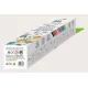 Kit rola de desenat autoadeziva 3 m si 12 creioane colorate cerate, Spatiu - Haku Yoka Kit rola de desenat autoadeziva 3 m si 12 creioane colorate cerate, Spatiu - Haku Yoka
