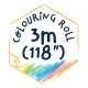 Kit rola de desenat autoadeziva 3 m si 12 creioane colorate cerate, Spatiu - Haku Yoka Kit rola de desenat autoadeziva 3 m si 12 creioane colorate cerate, Spatiu - Haku Yoka