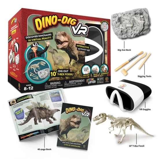 Kit STEM interactiv VR - Descopera Dinozaurii in Realitate Virtuala Kit STEM interactiv VR - Descopera Dinozaurii in Realitate Virtuala