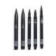 Markere negre The Ink Works - Set de 5 dimensiuni diferite Markere negre The Ink Works - Set de 5 dimensiuni diferite