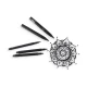 Markere negre The Ink Works - Set de 5 dimensiuni diferite Markere negre The Ink Works - Set de 5 dimensiuni diferite