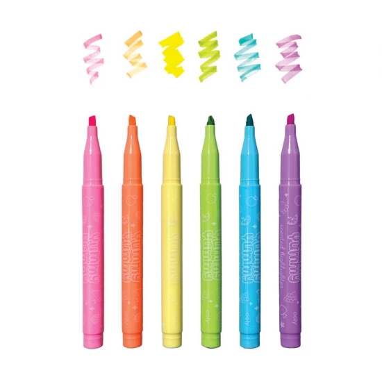 Set 6 markere parfumate Yummy Yummy cu varf flexibil Set 6 markere parfumate Yummy Yummy cu varf flexibil