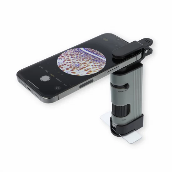 Microscop portabil, cu adaptor pentru smartphone, marire 120-240x, MicroPic Microscop portabil, cu adaptor pentru smartphone, marire 120-240x, MicroPic