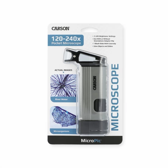 Microscop portabil, cu adaptor pentru smartphone, marire 120-240x, MicroPic Microscop portabil, cu adaptor pentru smartphone, marire 120-240x, MicroPic