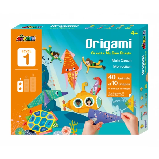 Set creativ Origami - Ocean, nivel 1 Set creativ Origami - Ocean, nivel 1