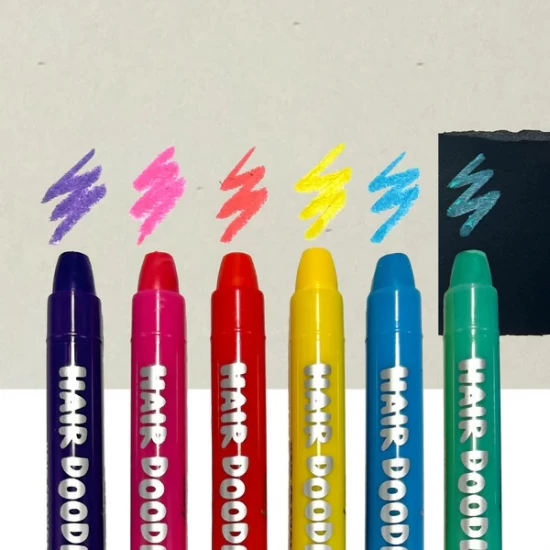 Pachet Creioane colorate pentru par si piele Pachet Creioane colorate pentru par si piele