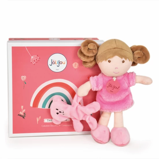 Papusa din plus Rose, 21 cm, roz Papusa din plus Rose, 21 cm, roz