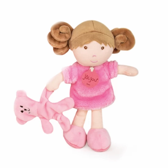 Papusa din plus Rose, 21 cm, roz Papusa din plus Rose, 21 cm, roz