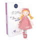 Papusa Suzete 36 cm, material textil, roz