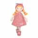 Papusa Suzete 36 cm, material textil, roz